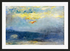 Waterloo Bridge in Fog, London (1926) by Lesser Ury — black frame