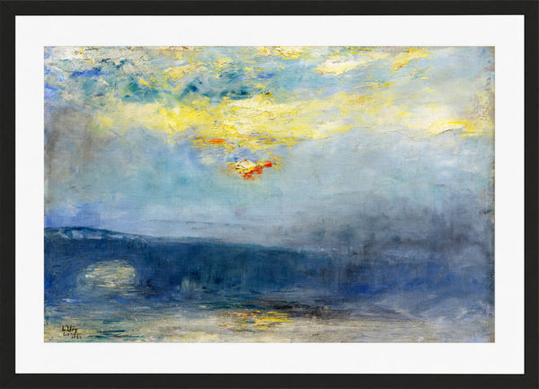 Waterloo Bridge in Fog, London (1926) — Lesser Ury Print