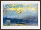 Waterloo Bridge in Fog, London (1926) by Lesser Ury — brown frame