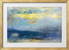 Waterloo Bridge in Fog, London (1926) by Lesser Ury — gold frame
