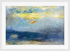 Waterloo Bridge in Fog, London (1926) by Lesser Ury — white frame