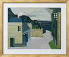 Louis Marcoussis Print, City with viaduct (1930) in a gold frame