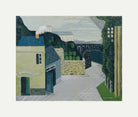 Louis Marcoussis Print, City with viaduct (1930) with an off-white border for rolled canvas