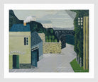 Louis Marcoussis Print, City with viaduct (1930) in a white frame