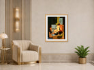 Louis Marcoussis Print, Composition (1919) displayed in an Art Deco interior