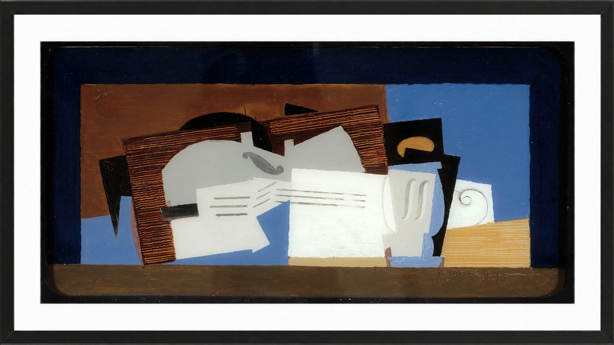 Louis Marcoussis Print, Composition (1921) in a black frame