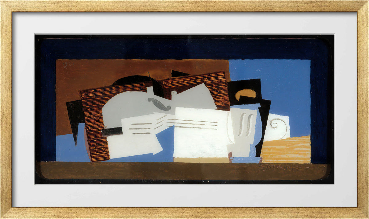 Louis Marcoussis Print, Composition (1921) in a gold frame