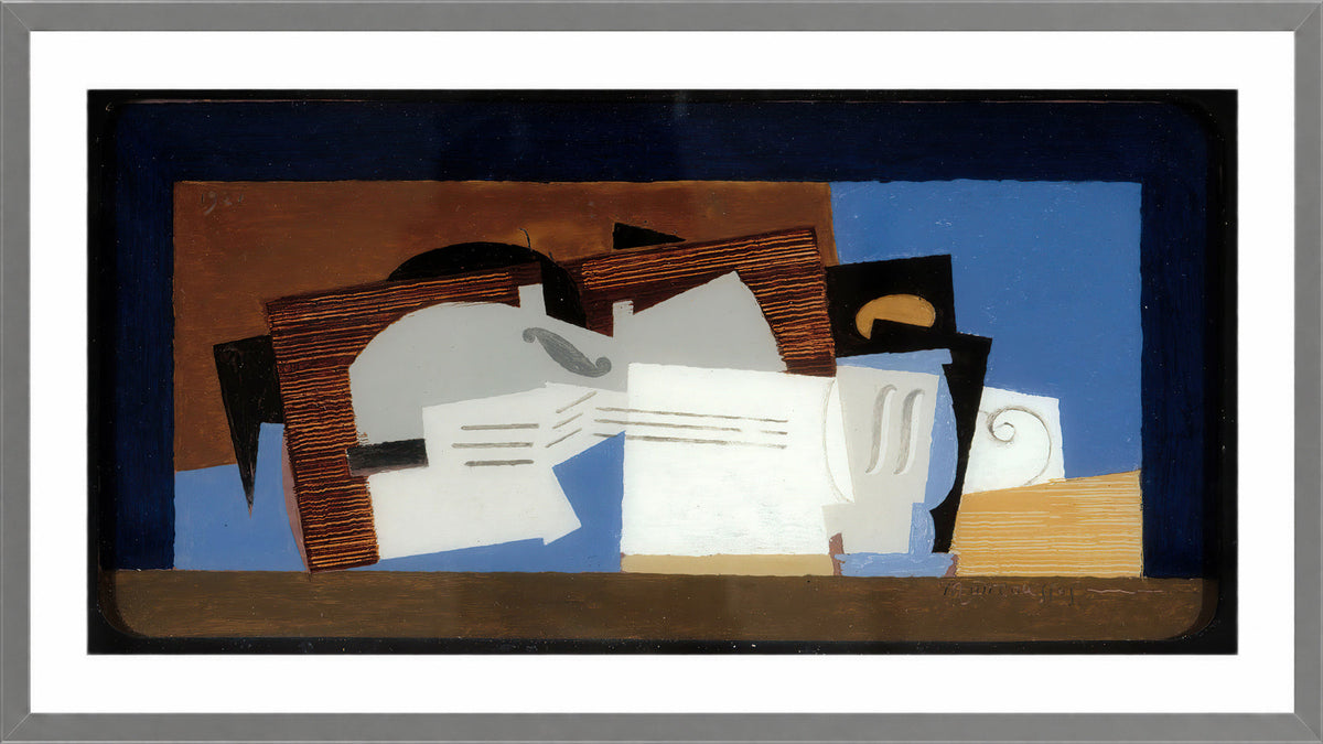 Louis Marcoussis Print, Composition (1921) in a light grey frame