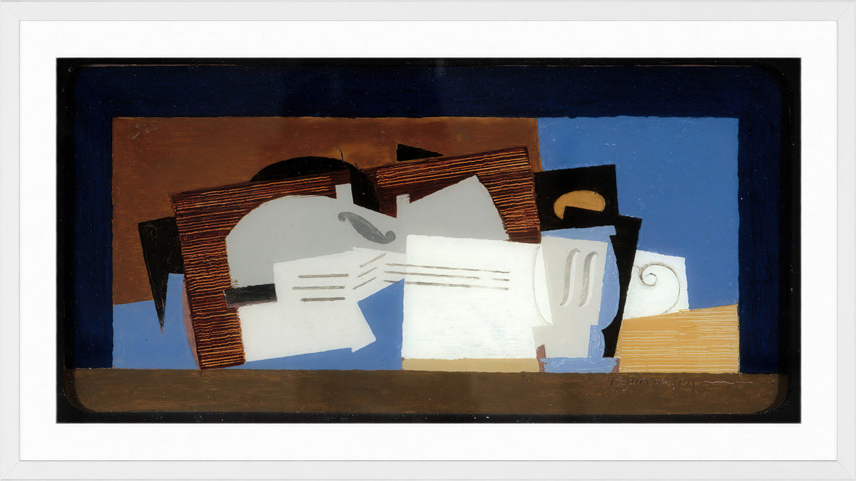 Louis Marcoussis Print, Composition (1921) in a white frame
