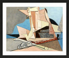 Louis Marcoussis Print, Figures Et Ancre Marine (1930) in a black frame