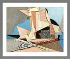 Louis Marcoussis Print, Figures Et Ancre Marine (1930) in a light grey frame