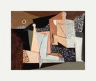 Louis Marcoussis Print, Figures on a Beach (1930) with an off-white border for rolled canvas