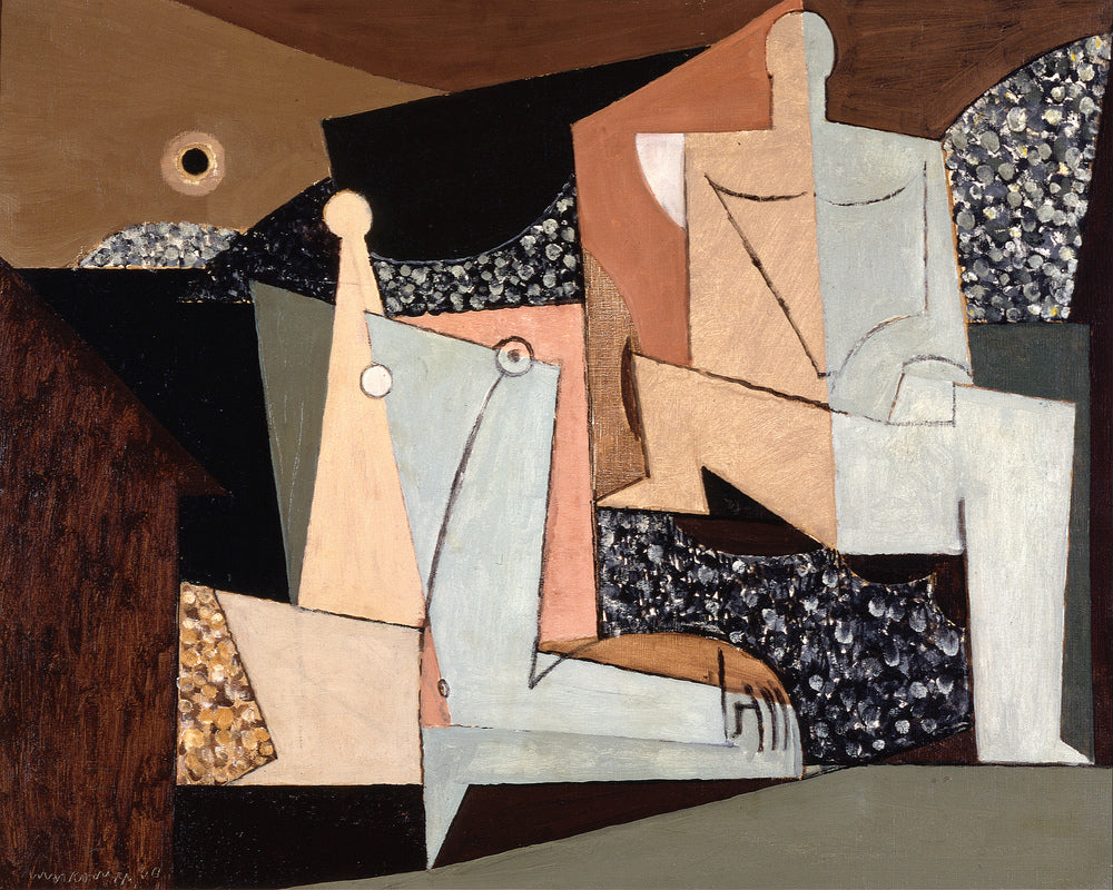 Louis Marcoussis Print, Figures on a Beach (1930) as an unframed print