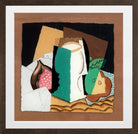 Louis Marcoussis Print, Glass and Fruit (Verre et fruits) (1921) in a brown frame