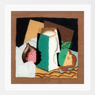 Louis Marcoussis Print, Glass and Fruit (Verre et fruits) (1921) in a white frame