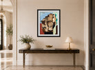 Louis Marcoussis Print, Hyères I (1928) displayed above a console table