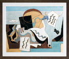 Louis Marcoussis Print, La Colombe Poignardée (1927) in a brown frame