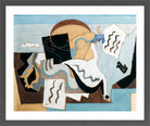 Louis Marcoussis Print, La Colombe Poignardée (1927) in a dark grey frame
