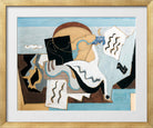 Louis Marcoussis Print, La Colombe Poignardée (1927) in a gold frame