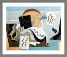 Louis Marcoussis Print, La Colombe Poignardée (1927) in a light grey frame