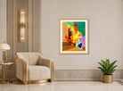Louis Marcoussis Print, La Grande Mouche (1937) displayed in an Art Deco interior
