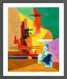Louis Marcoussis Print, La Grande Mouche (1937) in a dark grey frame