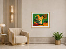 Louis Marcoussis Print, La Roue (1938-40) displayed in an Art Deco interior