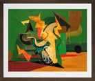 Louis Marcoussis Print, La Roue (1938-40) in a brown frame
