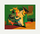 Louis Marcoussis Print, La Roue (1938-40) with an off-white border for rolled canvas