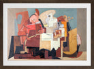 Louis Marcoussis Print, Le Lecteur (1937) in a brown frame