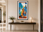Louis Marcoussis Print, Lulli (1919) displayed above a console table