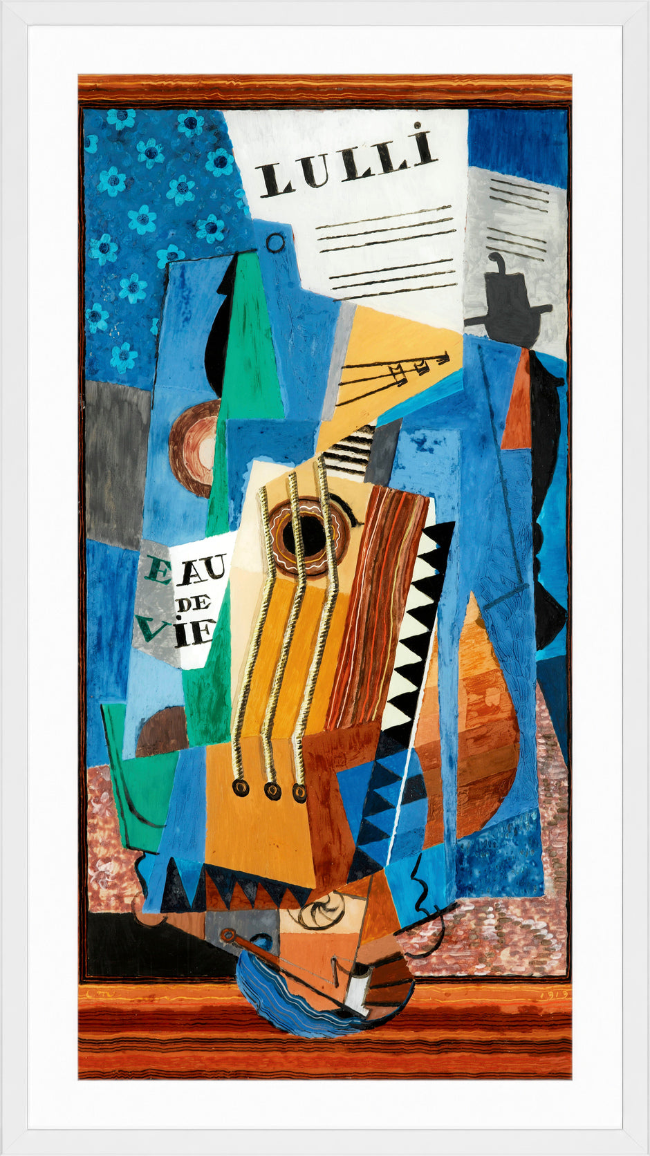 Louis Marcoussis Print, Lulli (1919) in a white frame