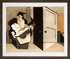 Louis Marcoussis Print, Musicien Dans Un Intérieur (1929) in a brown frame