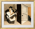 Louis Marcoussis Print, Musicien Dans Un Intérieur (1929) in a gold frame