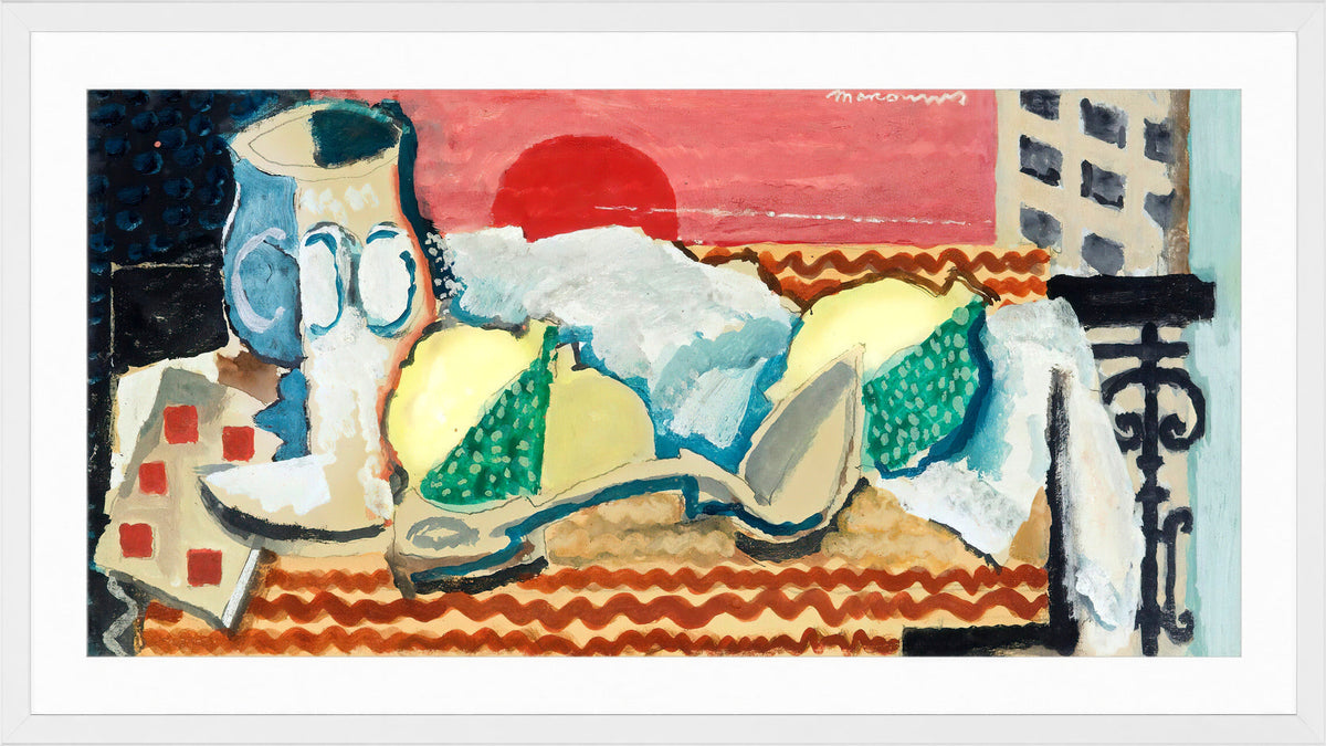 Louis Marcoussis Print, Nature Morte À La Cuillère (circa 1925) in a white frame