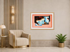 Louis Marcoussis Print, Nature Morte À La Grande Ourse (1926) displayed in an Art Deco interior