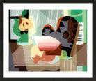 Louis Marcoussis Print, Nature morte à la palette (1927) in a black frame