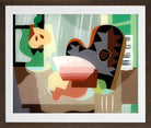 Louis Marcoussis Print, Nature morte à la palette (1927) in a brown frame
