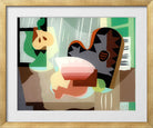 Louis Marcoussis Print, Nature morte à la palette (1927) in a gold frame