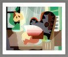 Louis Marcoussis Print, Nature morte à la palette (1927) in a light grey frame