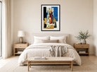 Louis Marcoussis Print, Nature Morte À L’as De Pique displayed above a bed