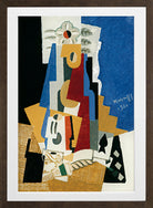 Louis Marcoussis Print, Nature Morte À L’as De Pique in a brown frame