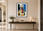 Louis Marcoussis Print, Nature Morte À L’as De Pique displayed above a console table