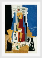 Louis Marcoussis Print, Nature Morte À L’as De Pique in a white frame