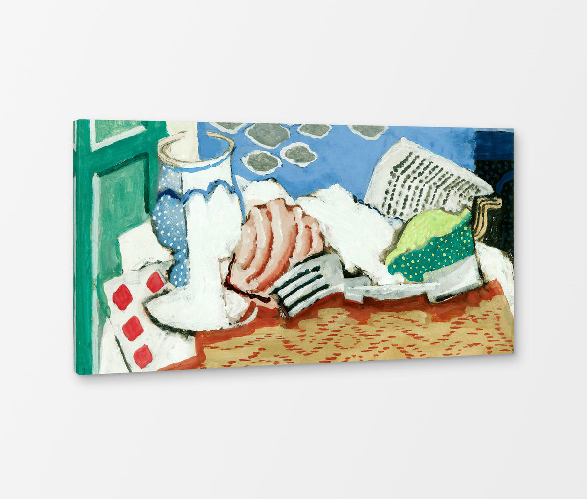 Louis Marcoussis Print, Nature Morte Au Journal (circa 1925) as a ready-to-hang canvas panel