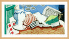 Louis Marcoussis Print, Nature Morte Au Journal (circa 1925) in an oak frame