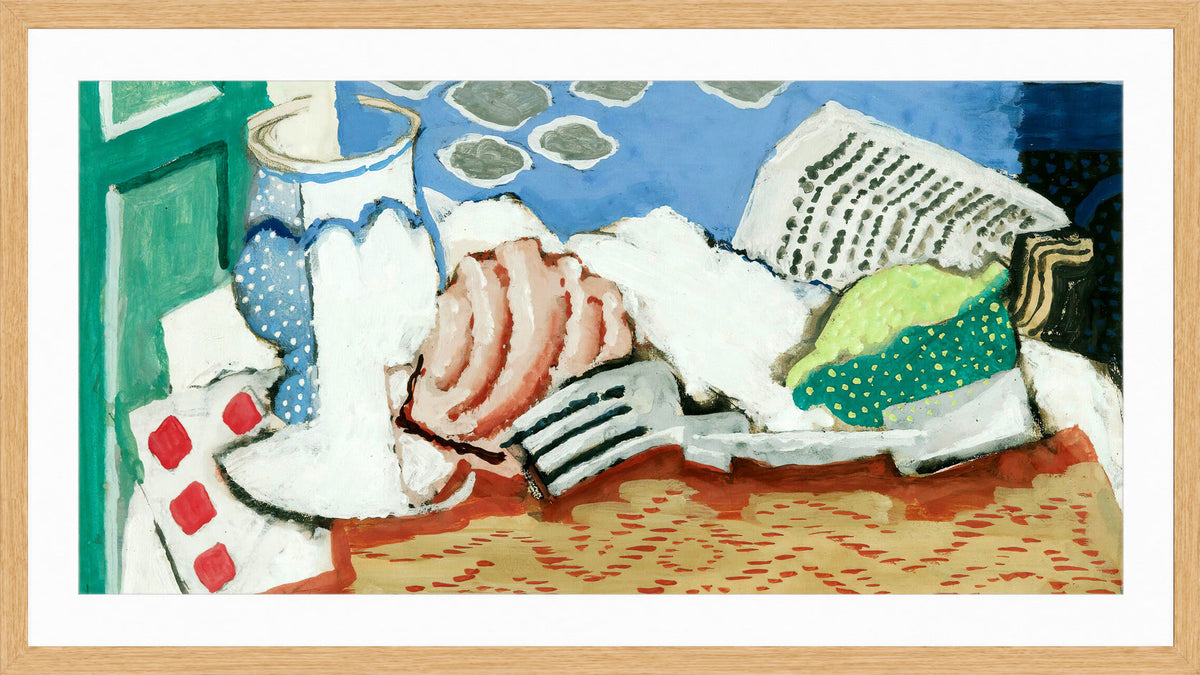 Louis Marcoussis Print, Nature Morte Au Journal (circa 1925) in an oak frame