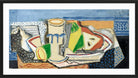 Louis Marcoussis Print, Nature morte au verre et à la poire (1920) in a black frame