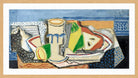 Louis Marcoussis Print, Nature morte au verre et à la poire (1920) in an oak frame