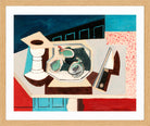 Louis Marcoussis Print, Nature Morte Aux Grenades Et Couteau Sur Un Guéridon (circa 1925) in an oak frame